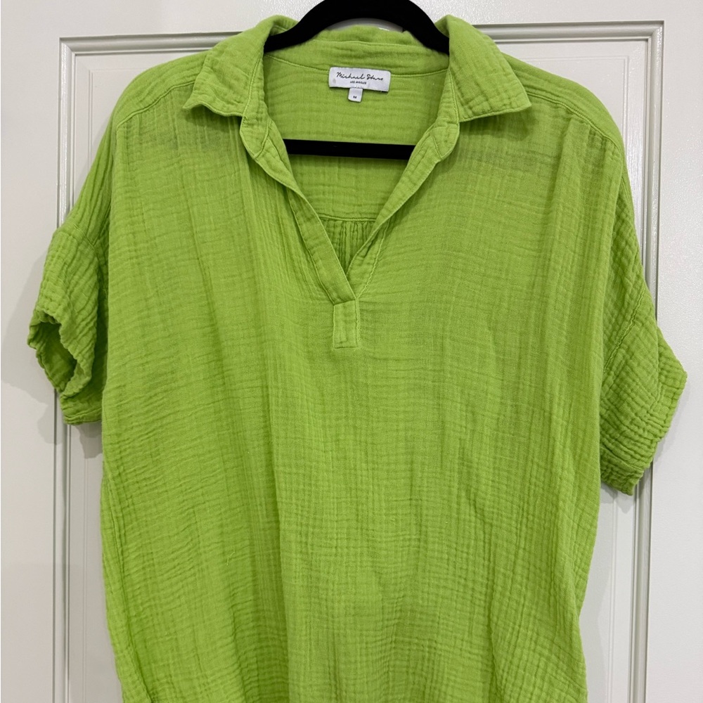 Michael Stars Lime Green Blouse